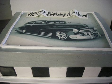 Classic Car birthday cake (507) Low Rider Cake Ideas, Low Rider Cake, Lowrider Birthday Cake, Classic Car Birthday Cake, Car Birthday Cake Ideas, Cars Cake Ideas, Classic Car Birthday, Sassy Cakes, Best Birthday Cake Designs