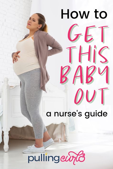 Tips from an actual labor nurse on what you can do to safely encourage your body to go into labor. Preparing Body For Labor, Labor Ball, Hip Opening Stretches, Labor Delivery Nurse, Third Trimester Checklist, Labor Positions, Early Labor, Delivery Nurse Gifts, Easy Labor