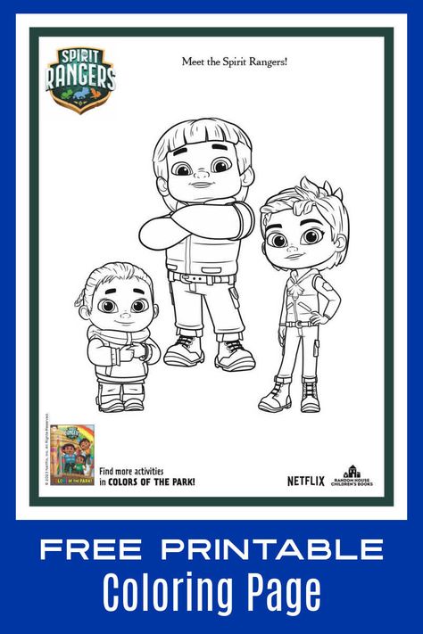 Spirit Rangers, Netflix Show, Free Printable Coloring, Free Printable Coloring Pages, Printable Coloring Pages, 1st Birthday Parties, Printable Coloring, The Spirit, Coloring Page