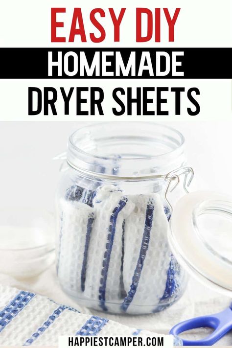 Diy Dryer Sheets, Homemade Dryer Sheets, Diy Cleaning Products Recipes, Homemade Laundry Detergent, Homemade Laundry, Laundry Dryer, Diy Laundry, Homemade Cleaning Products, Work Diy