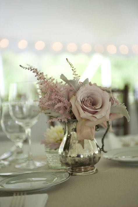 light lavender arrangement in silver pitcher Read More: http://www.stylemepretty.com/2010/09/29/maine-wedding-by-maine-season-events/ Lavender Arrangement, Typical Girl, Light Lavender, Maine Wedding, Pretty Wedding, Wedding Centerpieces, Style Me Pretty, Thrift Store, Farmhouse Decor