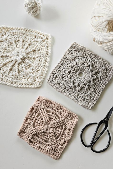 I do love a good neutral, as you likely know.  Most of the time, that neutral is the off-white parchment on the left.  I do like to mix it up a bit though. (Pattern from my 2024 book) I am using Latte (the one in the middle) to make a sample for my next big pattern release - this is not it. The sun pattern here is from Granny Square Academy 2.  New to me, is the Buttercream you see at the bottom.  I'm making 4 ply samples of my 2024 book patterns in it at the moment. Sun Pattern, Neutral Colours, Diy Crochet Projects, Crochet Squares, Crochet Granny, Do Love, Diy Crochet, Crochet Designs, Granny Square