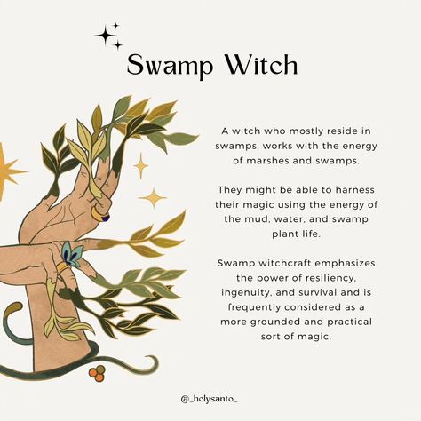 Witches Mark On Body, Storm Witch Aesthetic, Swamp Witchcraft, Swamp Witch Aesthetic, Swamp Aesthetic, Nature Witchcraft, Storm Witch, Witch Types, Chaos Witch