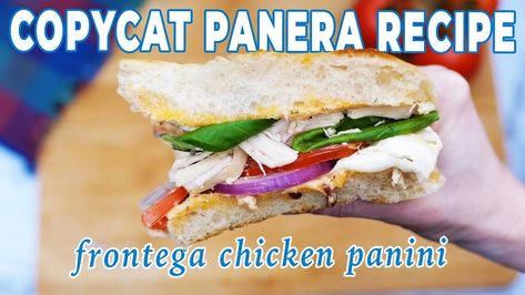 Recipe of the Day: Copycat Panera Frontega Chicken Panini Frontega Chicken Panini, Broccoli And Cheese Recipe, Panera Recipes, Panini Recipe, Chicken Panini, Copycat Panera, On Top Of A Mountain, Panini Recipes, Top Of A Mountain