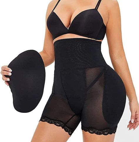 Plus size Shapewear for Women Tummy Control Panties, High Waisted Underwear Body Shaper Padded Panty, Hip Shaper, Thigh Slimmer, Shaper Panty, Tummy Shaper, Hip Pads, Waist Shapers, Abdominal Fat, Women's Shapewear