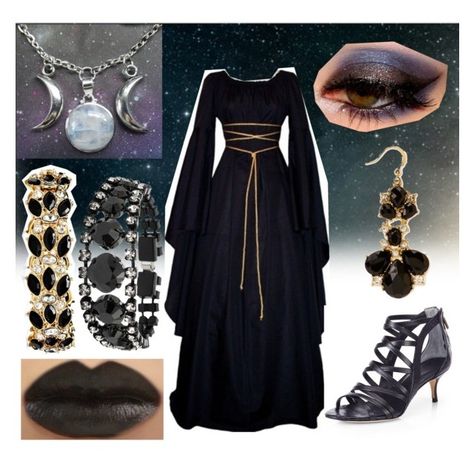 "Nyx, goddess of the night" by shafog ❤ liked on Polyvore featuring Rachel Roy, Forever 21, Helene Zubeldia and Ann Taylor Goddess Of Night Costume, Nyx Goddess Halloween Costume, Goddess Of The Night Costume, Nyx Goddess Dress, Nyx Goddess Inspired Outfits, Nyx Goddess Aesthetic Outfit, Greek Goddess Nyx Costume, Night Goddess Costume, Nyx Goddess Outfit