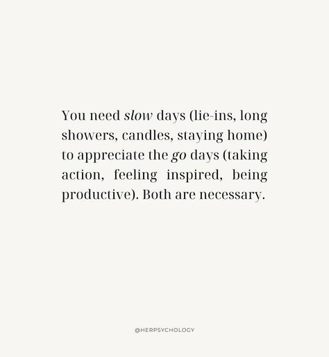 I repeat, both are necessary. What are some of your favorite things to replenish yourself on slow days? I like to wake up late on the weekend, have coffee in bed (and let my 10 year old make his own waffles), do a full body dry brushing session, put on a hydrating face mask, take a relaxing skincare bath in the middle of the day, then indulge in some delicious food, wine and spend some QT with my family.👌🏽😌 📷: @herpsychology #slowliving #slowdown #selfreminder #selfcareinspo #slowcare #... Slow Days Quotes, Body Dry Brushing, Relaxation Quotes, Waking Up Late, Rest Quotes, Inspirerende Quotes, Slow Days, Coffee In Bed, Hydrating Face Mask