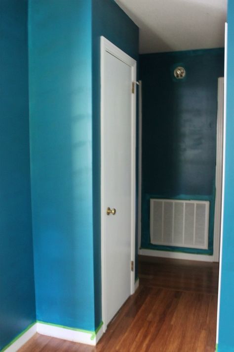 Living Room Color: Vintage Teal - Valspar Wall Color, Room Colors, Laundry Room, House Inspiration, Tall Cabinet Storage, Locker Storage, Craft Room, Paint Colors, Sweet Home