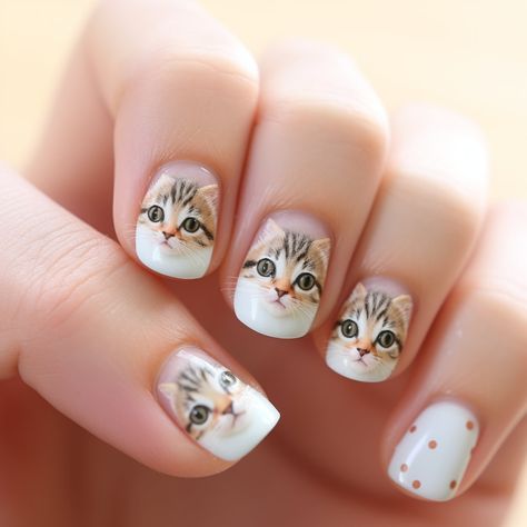 Cat Nail Art, Cat Nail, Cat Nails, Retro Cats, Lucky Cat, Vintage Cat, Nail Decals, Cat Stickers, Cat Face