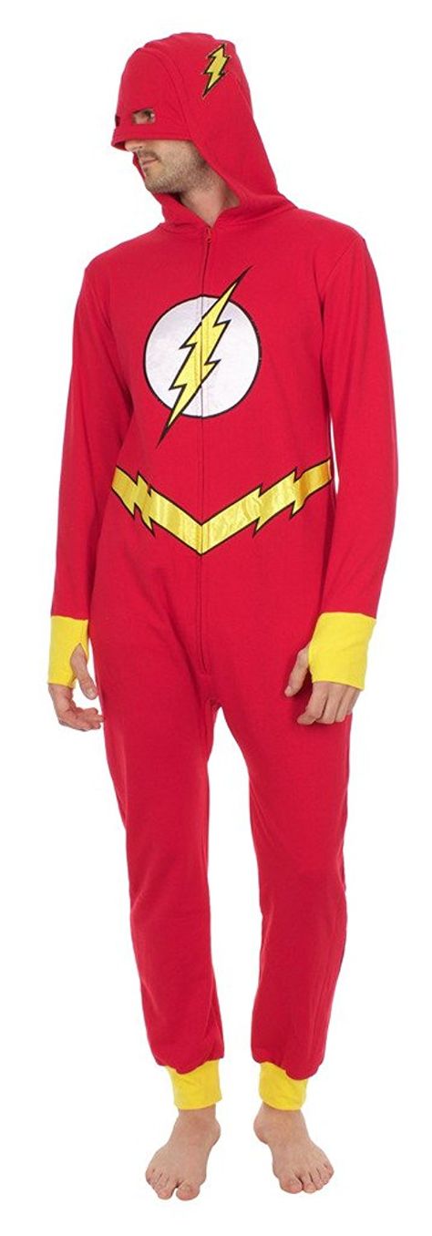 DC Comics The Flash Adult Hooded One Piece Pajama: Amazon.co.uk: Clothing Dc Bumblebee, Barry Allen The Flash, One Piece Hoodie, Sleep Sets, Dc Comics Superheroes, Barry Allen, Mens Sleepwear, Sleep Wear, One Piece Pajamas