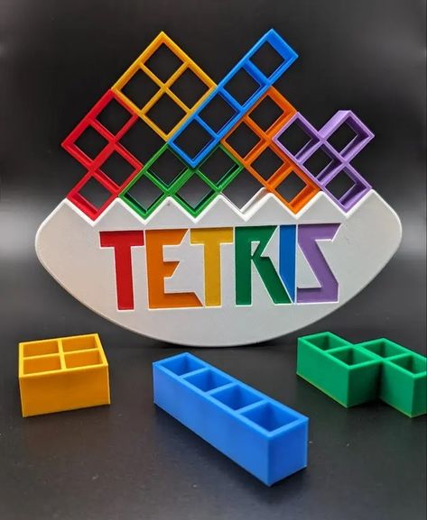 Balance Tetris - 3D model by paulorfo on Thangs 3d Printed Products, Useful 3d Prints, Tower Games, 3d Toys, 3d Files, 3d Printer Designs, Apple Barrel, 3d Printer Projects, Geek Design