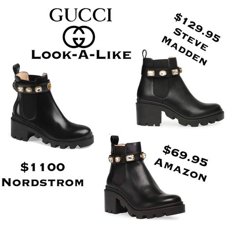 Gucci Dupe black crystal boots #dupes #lookforless #bougieonabudget Amulet Black Boots Outfit, Amulet Boots, Crystal Boots, Gucci Boots, Boots Outfit, Biker Boot, Cute Casual Outfits, Fall Fashion, Casual Women