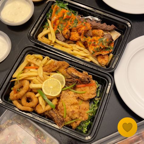 Fries Platter, Mix Platter, Grill Platter, Grilled Platter, Mixed Grill, Calamari, Arabic Food, Seafood, Grilling