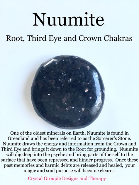 Nuumite Nuumite Crystals, Nuumite Crystal Meaning, Nuumite Stone Meaning, Crystal Healing Chart, Healing Crystals For You, Crystals Healing Properties, Spiritual Crystals, Crystals Healing, Crystal Therapy