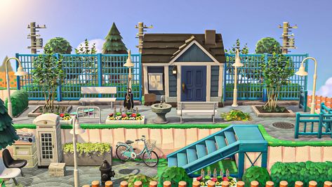 Acnh Happy Home Paradise City, Acnh Happy Home Paradise, Houses Neighborhood, Acnh Citycore, Happy Home Paradise, Animal Crossing Guide, Acnh Designs, Happy Home Designer, Paradise City