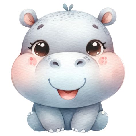 AI generated Cute Cartoon Hippo with a Cheery Smile. Hippo Cartoon, Cartoon Hippo, Logo Banners, Cityscape Photos, Nature Backgrounds, Heart With Arrow, Photo Template, Background Banner, Flower Frame