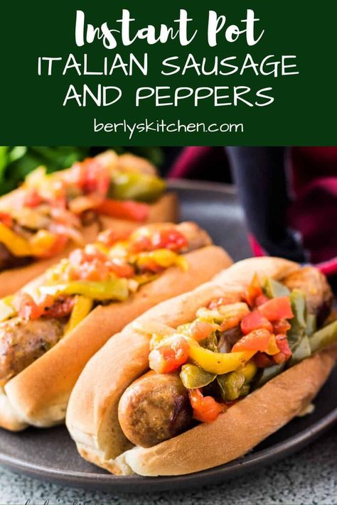 Craving a quick sausage and peppers recipe? Try our Instant Pot sausage and peppers! Create a simple and delicious dinner that's sure to please a crowd. #berlyskitchen Instant Pot Sausage And Peppers, Sausage And Peppers Instant Pot, November Meals, Spicy Grilled Cheese, Sausage And Peppers Recipe, Bbq Pork Sandwiches, Meat Entrees, Instapot Meals, Ip Recipes