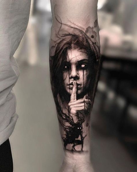 Dark Tattoos For Men, Arm Cover Up Tattoos, Apocalypse Tattoo, Cover Up Tattoos For Men, Gotik Tattoo, Valkyrie Tattoo, Black Tattoo Cover Up, Lion Head Tattoos, Scary Tattoos