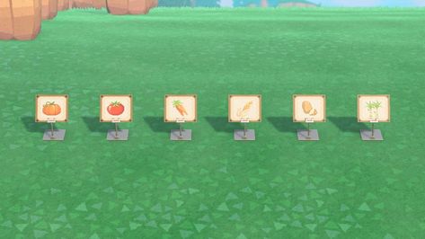 Crop Signs Acnh, Animal Crossing Crop Signs, Diy Signs, Sign Design, Animal Crossing, Custom Design, Signs, Pattern, Animals