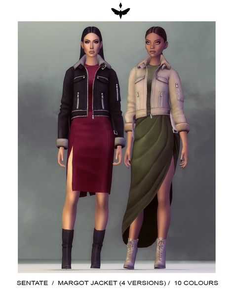 Sims 4 Dresses, Aviator Jackets, Ts4 Cc, Sims 4 Clothing, Cannoli, Sims Mods, Sims 4 Custom Content, Brown Leather Jacket, Maxis Match