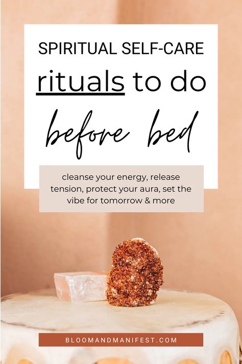 Bedtime Rituals Witch, Magical Evening Rituals, 12 Magical Nights Ritual, Space Clearing Ritual, Dream Rituals, Bed Affirmations, Night Time Rituals, Gratitude Ritual, Modern Spirituality