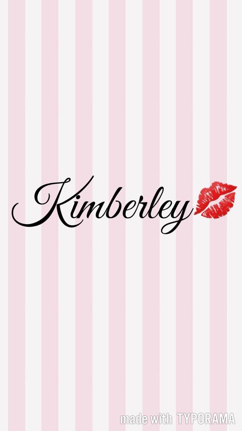 Kimberly Name, Drunken Master, Boy Girl Names, Pink Wallpapers, Letter Art Design, Monkey Pictures, Aesthetic Names, Name Wallpaper, Pink Wallpaper Iphone