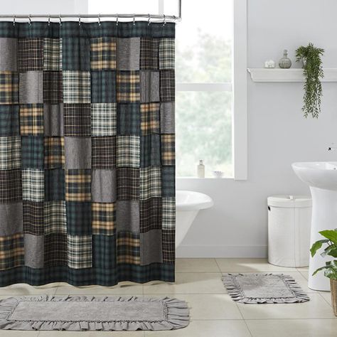 Farmhouse shower curtain rustic