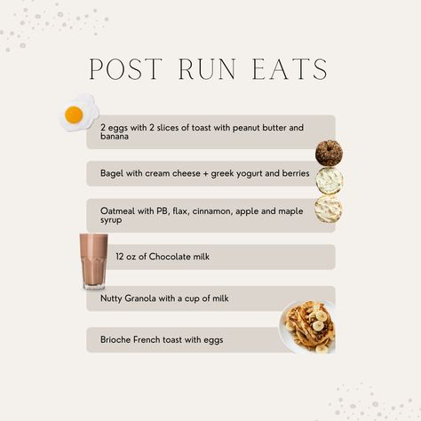 Pre And Post Run Food, What To Eat After A Run, What To Eat Before A Run, Pre Run Food, Post Run Food, Runners Breakfast, Running Snacks, Runner Nutrition, Running Recipes