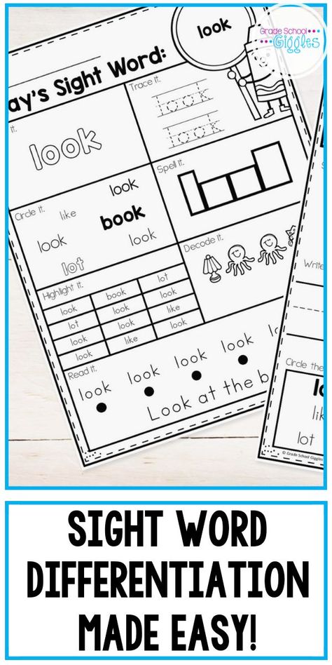 Learning sight words supports reading and writing fluency for kids. Whether you teach in a general education classroom or a special education setting, if you teach kindergarten, first, or second grade you probably teach sight words. So, let’s chat about quick and easy ways to teach them. Having a plan in place makes it easy to manage teaching sight words no matter what list your district uses. Your kids will love fun activities and you'll know they're working on just the right words. #SightWords Special Education Writing, Teach Sight Words, Special Education Reading, Learning Sight Words, Teaching Sight Words, Rainbow Writing, Elementary Learning, Special Education Elementary, Sight Word Worksheets