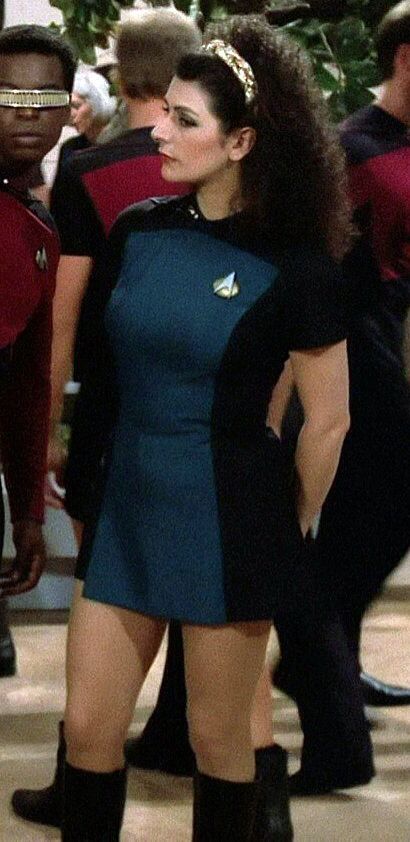 Deanna Troi From Star Trek: TNG, but Make It DragonCon Marriott Carpet – Red Shoes. Red Wine. Star Trek Actors, Star Trek Costume, Star Trek Crew, Deanna Troi, Marina Sirtis, Star Trek Cast, Star Trek Tng, Star Trek Original Series, Star Trek Tv