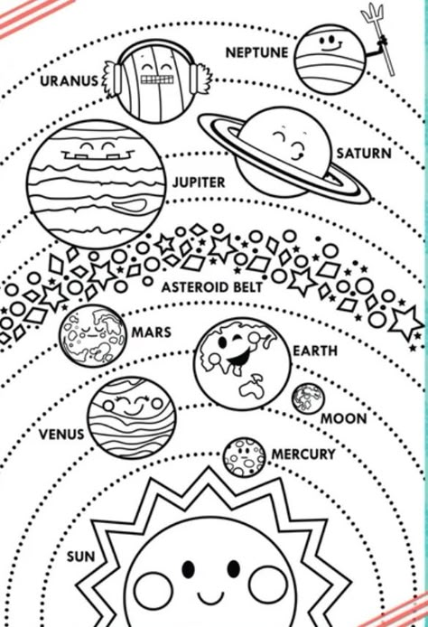 Space Unit For Kindergarten, Solar System Coloring Pages, Earth Science Projects, Solar System Projects For Kids, Space Theme Preschool, Space Activities For Kids, Solar System For Kids, Solar System Projects, Solar System Crafts