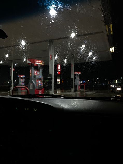 #gasstation #aesthetic #darkaesthetic Night Gas Station Aesthetic, Late Night Gas Station, Gas Station Aesthetic, Station Aesthetic, Gas Station, Green Plants, Late Night, Dark Aesthetic