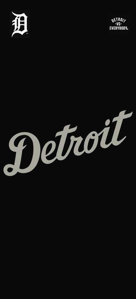 Detroit Tigers - Detroit Vs Everybody Remix Detroit D Tattoo, Detroit Wallpaper City, Detroit Tattoo Ideas, Detroit Tigers Wallpaper, Simple Garments, Detroit Lions Wallpaper, Detroit Tattoo, Detroit Logo, Detroit Wallpaper