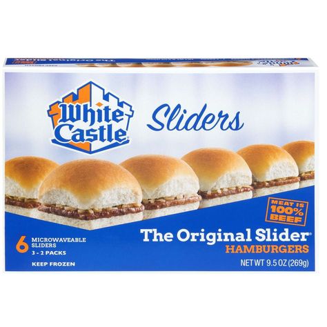 Homemade Sliders, White Castle Hamburgers, White Castle Burgers, Oven Burgers, Hamburger Sliders, Chicken Breast Sandwich, Meatless Burgers, Burger Box, Beef Sliders