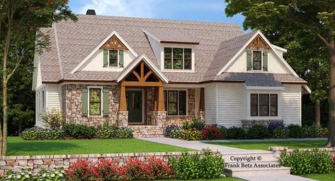 2 Story Craftsman House Plans, Pelan Lantai Rumah, 2 Story Craftsman, Frank Betz, Pelan Rumah, Craftsman Style Home, Craftsman Style Homes, Country Style House Plans, European House