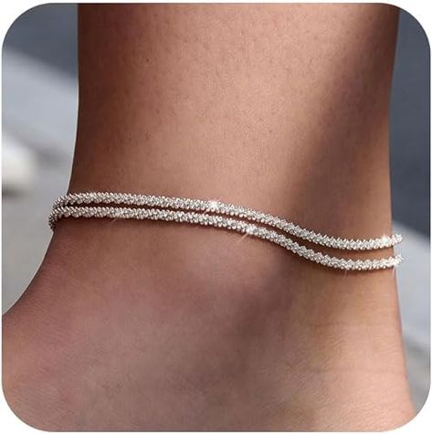 Rose Gold Anklet, Silver Payal, Cute Anklets, Hummingbird Pictures, Anklet Set, Silver Ankle Bracelet, Anklet For Women, Gold Jewelry Gift, Leg Chain