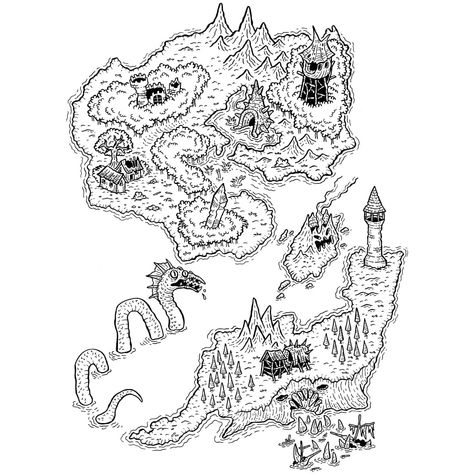 skullfungus on Twitter: "I turned two cracks in the wall into an island map! #cartography… " Island Drawing, Fantasy Map Making, Drawn Map, Fantasy Island, Island Map, D D Maps, Fantasy Map, Art Lessons, Pen And Ink