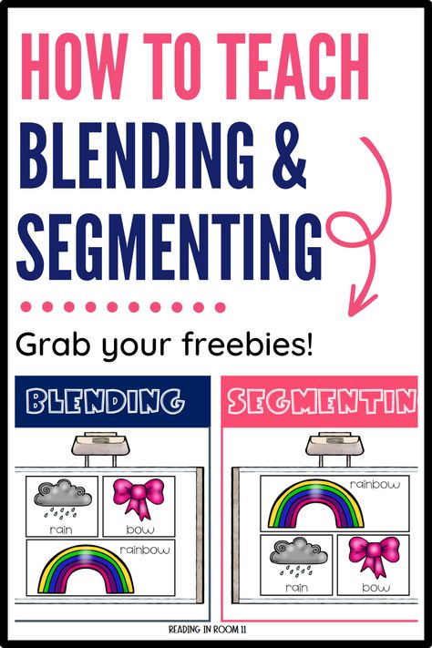 Blending and segmenting are crucial skills for developing strong reading abilities. In this blog post, we'll share some free activities that can help you teach blending, segmenting, and phonological awareness in an engaging way Cvc Segment And Blend, Segmenting And Blending Activities Free, Syllable Blending Activities, Word Segmenting Activities, Segmenting Words Kindergarten, Blending And Segmenting Activities, Phoneme Segmentation Activities, Segmenting Activities, Segmenting Words