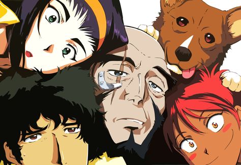 Faye Valentine, Spike Siegel, Jet Black, Ein and Ed. Nail Bat, Bebop Cowboy, Cowboy Bebop Wallpapers, Manga Tokyo Ghoul, John Cho, Cowboy Bebop Anime, Spike Spiegel, Orson Scott Card, See You Space Cowboy