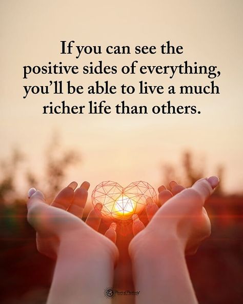 Power of Positivity on Instagram: “Double TAP if you agree.  If you can see the positive sides of everything, you'll be able to live a much richer life than others.…” Bright Side Quotes, Inspirational Lyrics, Bright Quotes, Positive Good Morning Quotes, Spiritual Words, Cute Images With Quotes, Kindness Quotes, Power Of Positivity, Memories Quotes