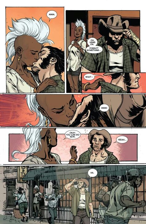 #Storm and #Wolverine #xmen #makingout #kissing #comics Marvel Romance, Storm And Wolverine, Wolverine And Storm, Deadpool Y Spiderman, Wolverine Comic, Wolverine Art, Men Stuff, Marvel Images, Wolverine Marvel