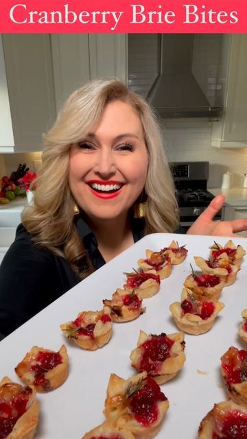 Jennifer Valentyne on Instagram: "Everyone will love these Cranberry Brie Bites So easy! Here’s what you need.. Puffed Pastry found in the frozen food isle at the grocery store. Brie Cheese Cranberry Sauce Fresh Rosemary Bake at 400°F for 15 minutes or until golden brown. Enjoy ❤️ Let me know if you make them! #holidaycountdown #holidayappetizers #partyfood #easyrecipes" Jennifer Valentyne, Easy Poached Eggs, Cranberry Brie Bites, Puffed Pastry, Valentine Stuff, Brie Appetizer, Cranberry Brie, Pastry Appetizer, Brie Bites