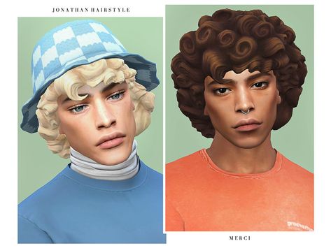 Sims 4 Curly Hair Male, Artsy Hair, Sims 4 Hairstyles, Sims 4 Curly Hair, 4 Hairstyles, Sims 4 Hair Male, Sims 4 Male Clothes, Shaggy Long Hair, Hair Male