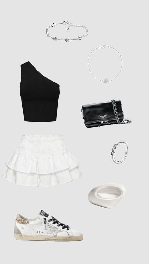 basic outfit #outfitinspo #summer What To Wear With A White Skirt, Basic Outfits Summer, One Set Outfit, Jam Label, Looks Pinterest, Outfit Inspo Summer, Looks Party, After Pictures, Homemade Jam