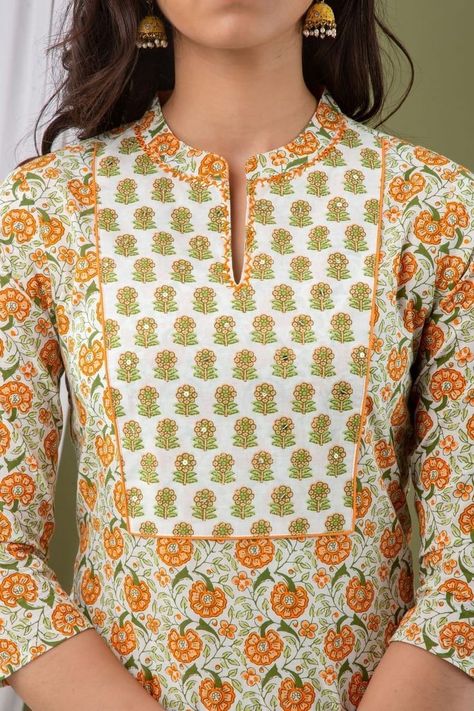 Trendy and stylish collar neck design for kurti | beautiful collar neck design Yoke Suit Design, Silk Kurta Neck Design Latest, Kurti Neck Designs Latest Fashion, Collar Kurti Design, Collar Kurti, Chudidhar Neck Designs, Salwar Neck Designs, Stylish Kurtis Design, Churidar Neck Designs