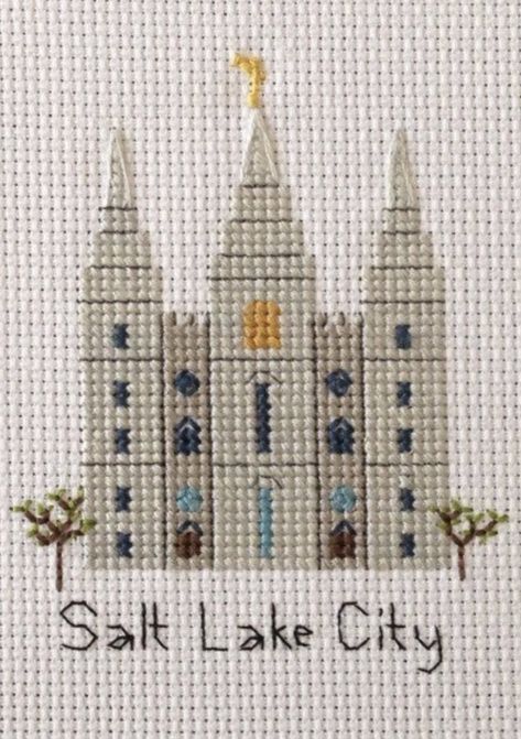 Lds Cross Stitch, Lds Pictures, Lds Art, Xmas Cross Stitch, Cross Stitch Books, Crochet Quilt, Sewing Class, Fuse Beads, Cross Stitch Designs