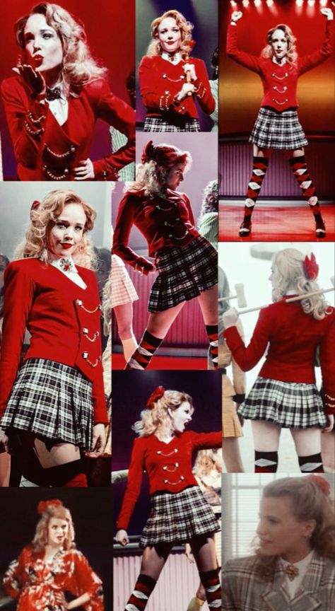 Heathers The Musical Costume, Chandler Wallpaper, Heather Aesthetic, Heathers Costume, Heathers Wallpaper, Heathers Fan Art, Shut Up Heather, Heathers Musical, Musical Theatre Costumes