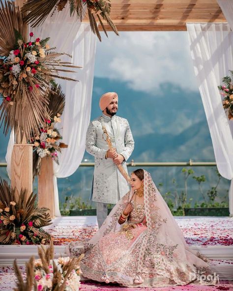 Wedding With Breathtaking Views at JW Marriott Mussoorie Walnut Grove Resort & Spa Wedding Couture, Walnut Grove, Mussoorie, Dream Destination Wedding, Indian Wedding Planning, Wedding Register, Jw Marriott, Wedding Planning Websites, Groom Poses