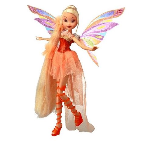 Stella Harmonix Power Doll by Witty Toys (source: Amazon.de) #WinxClub Winx Dolls, Stella Doll, Pink Heart Jewelry, Doll Therapy, Klub Winx, Bloom Winx Club, Red Hair Woman, Dream Doll, Fairy Angel