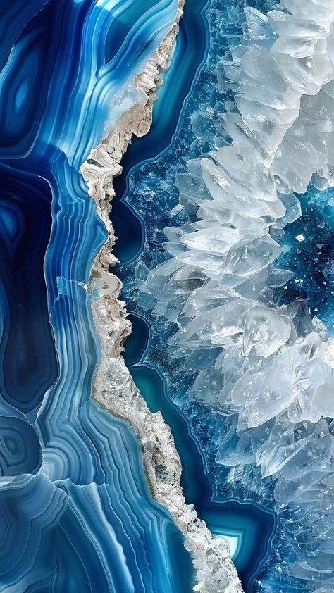 Blue Crystal Wallpaper, Geode Wallpaper, Blue Marble Wallpaper, Iphone Wallpaper Texture, Crystal Background, Android Wallpaper Art, Rock Textures, Geode Art, Gemstone Art